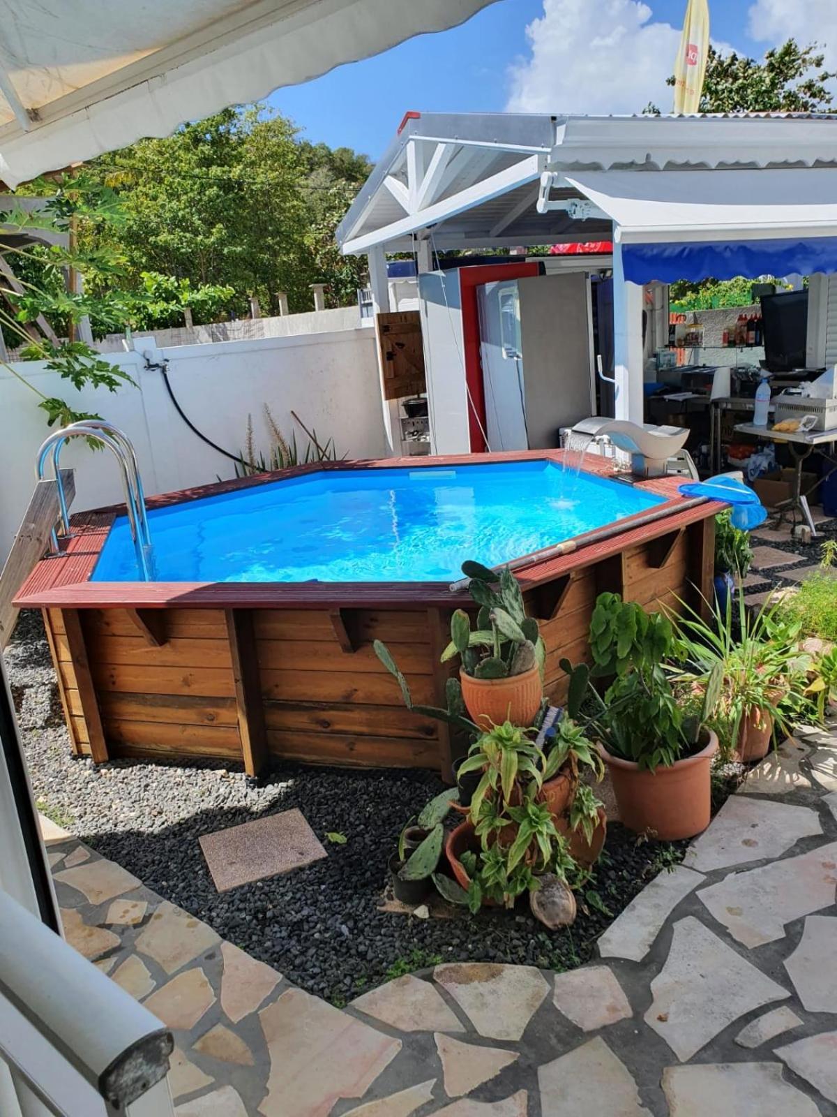 Le Sable Bleu - Evasion Tropicale A Sainte-Anne - Plage 5Min - Piscine - Parking - Logement Climatise - Vue Sur Les Palmiers - Parfait Pour Sejours En Famille Ou Entre Amis Exteriör bild